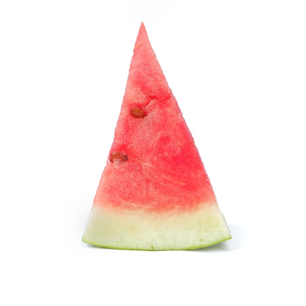 Slice of watermelon isolated on a white background