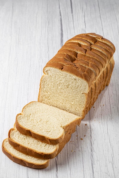 Sliced bread loaf on the table