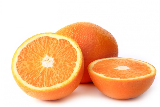 Sliced orange isolated