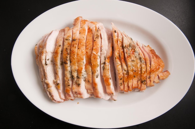 Sliced turkey breast