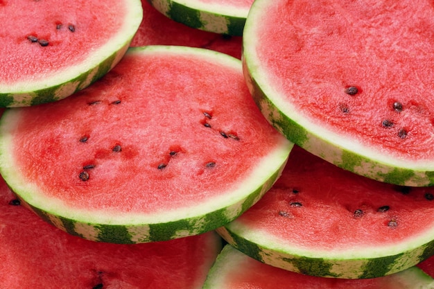 Sliced watermelon