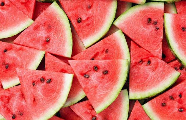 Sliced watermelon