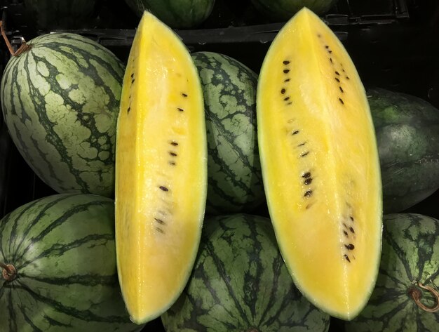 Sliced Yellow Watermelon