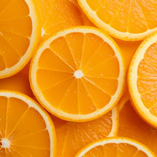 Slices of fresh orange as background