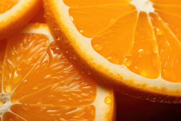 Slices of fresh ripe orange fruits as a textural background, full screen close-up