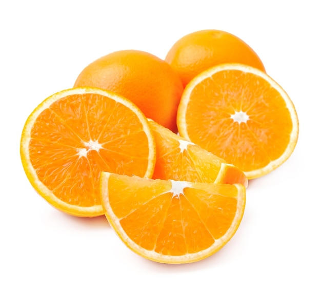 Slices of orange fruitss.