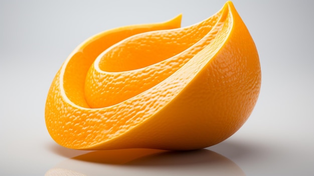 Slices of orange on a white background Shallow depth of fieldgenerative ai