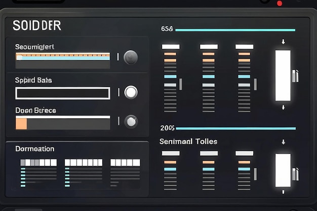 Slider Bars for Digital Panel Settings