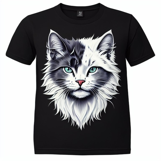 Slim T-shirt with cat print