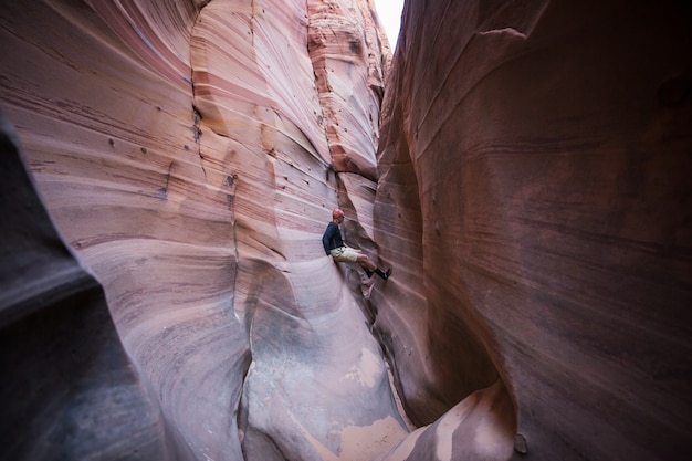 Slot canyon in Grand Staircase Escalante National park, Utah, USA.