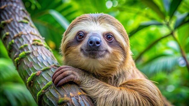 a sloth that is sitting on a tree