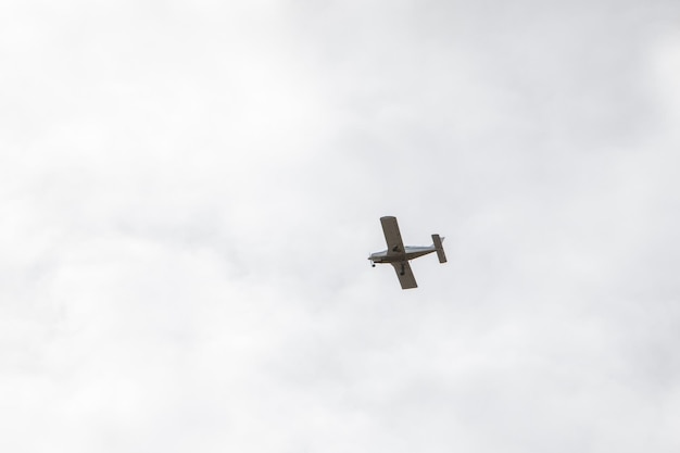 Small airplane in sky