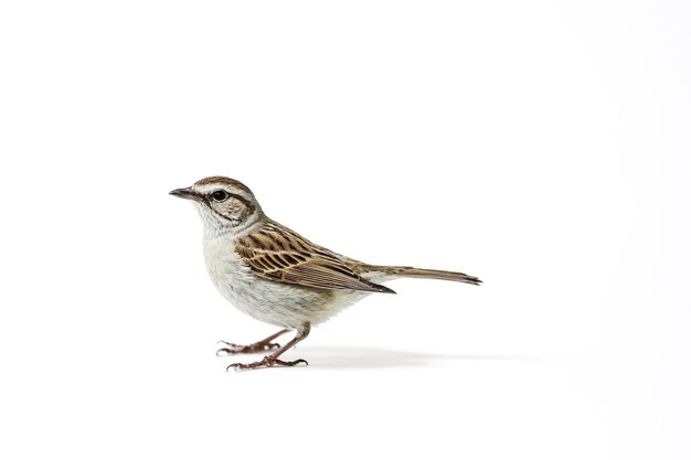 Photo small bird isolated on white background