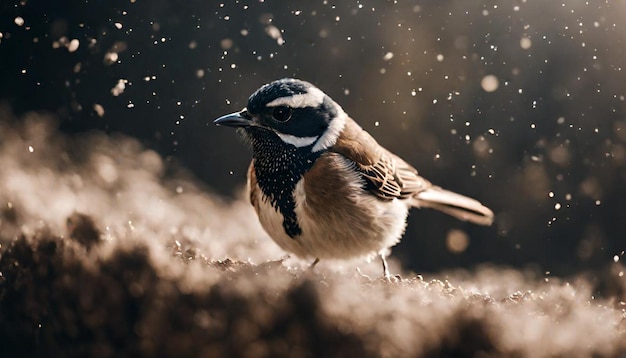 small bird isolated