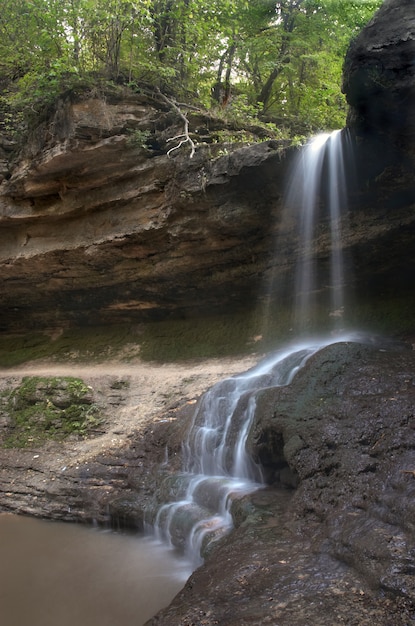 Small blurred waterfall