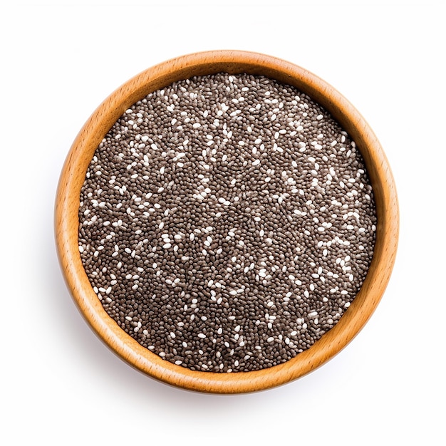 a small bowl of chia seeds