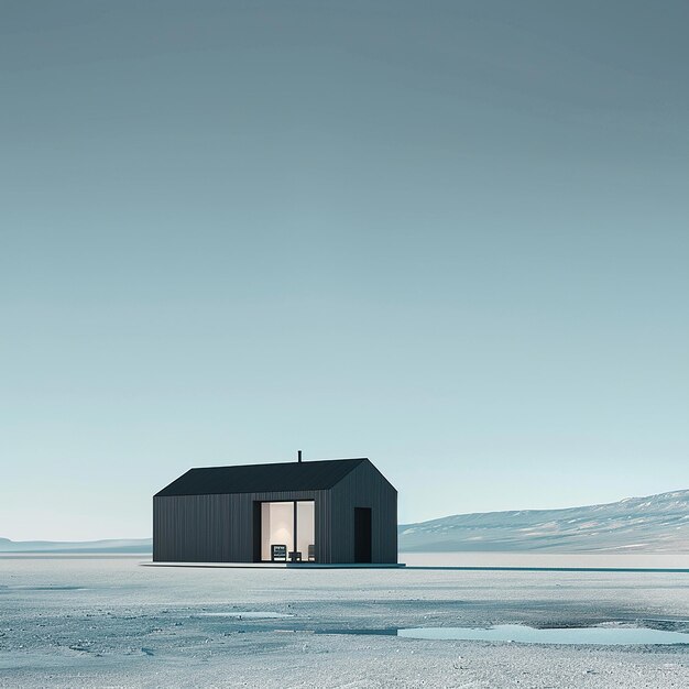 a small building with a door that says  no  on it