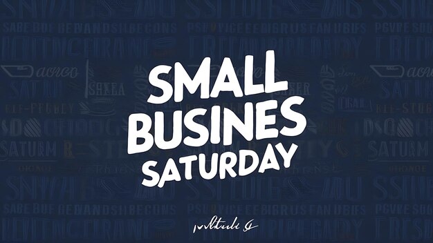 small business saturday flat illustration