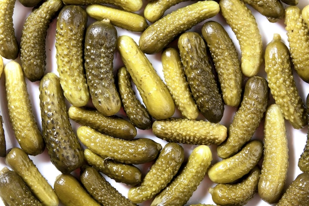 Small cucumbers gherkins texture