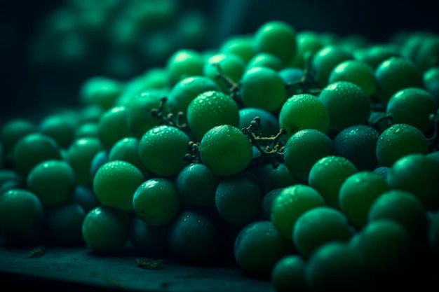 Small green fruits Generative AI