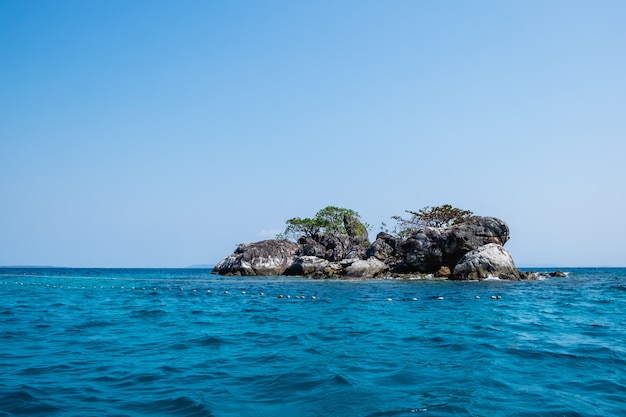 Small island on the sea