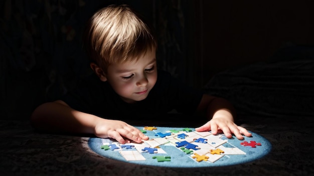 Small Kid Engaged in Toy Fun