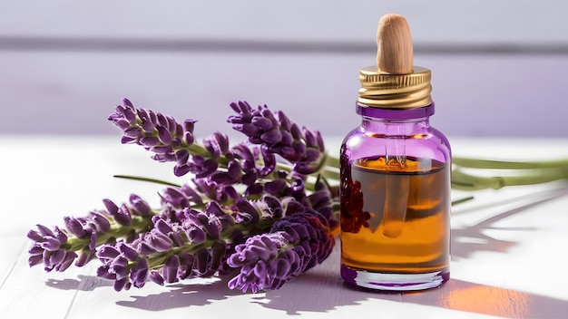 A small luxury Lavender Oil Natural Cosmetics for Relaxation and Beauty