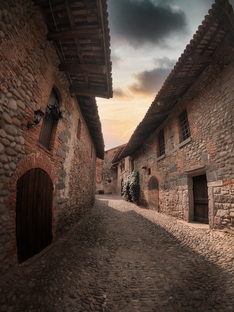 Photo small medieval village