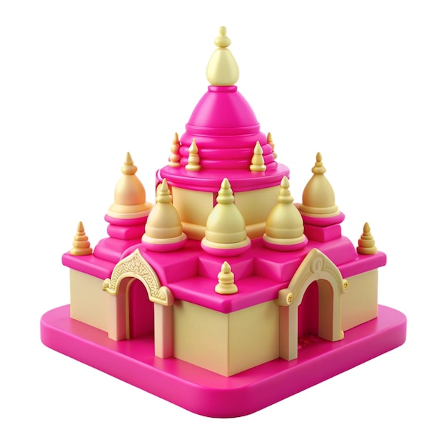 a small model of a temple made by a company called a temple