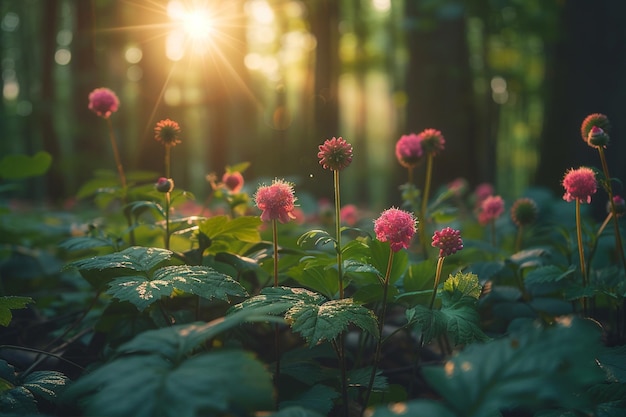 Small Pink Flowers Spherical Arrangement