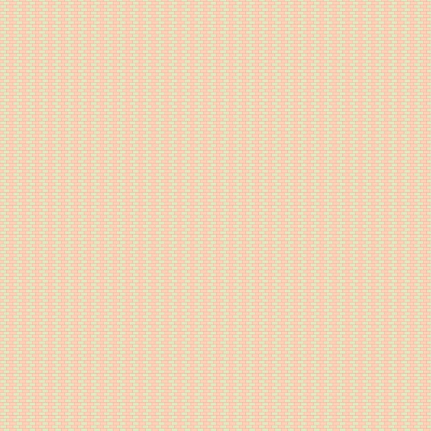 A small pink and green striped fabric with a small pattern of small circles on the top.