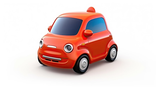 A small red car with the word " toy " on the front.