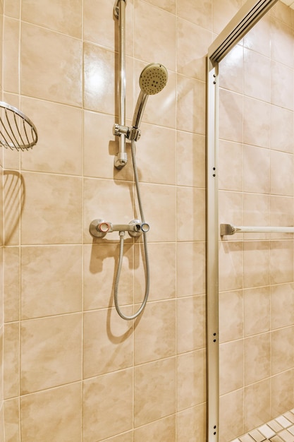 Small restroom in modern apartment