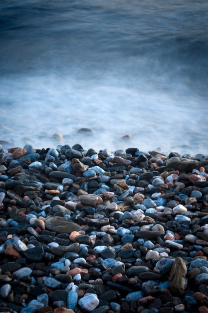 Small stones on the seashore