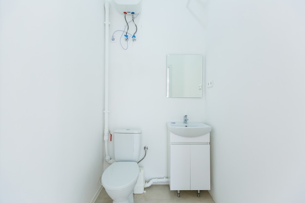 small toilet in a small office