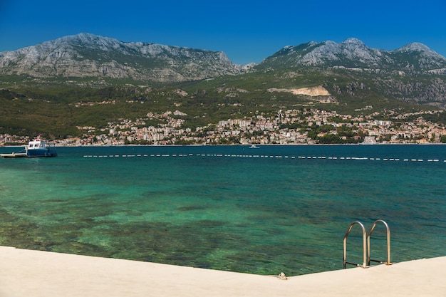 Small town Herceg Novi in the Bay of Kotor