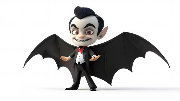 a small toy of a vampire with a big smile on his face