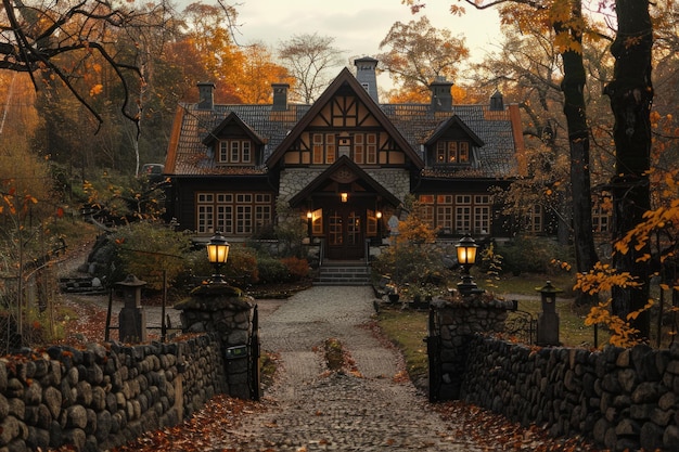 A small villa in the forest