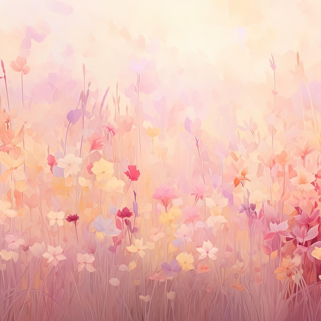 Small watercolor flowers texture background soft color gradient wallpaper