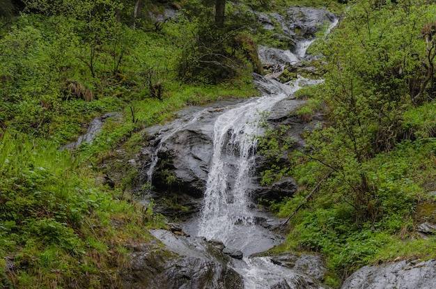 Small waterfall in the mountains