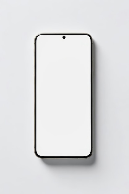 Photo smarphone mockup with white background