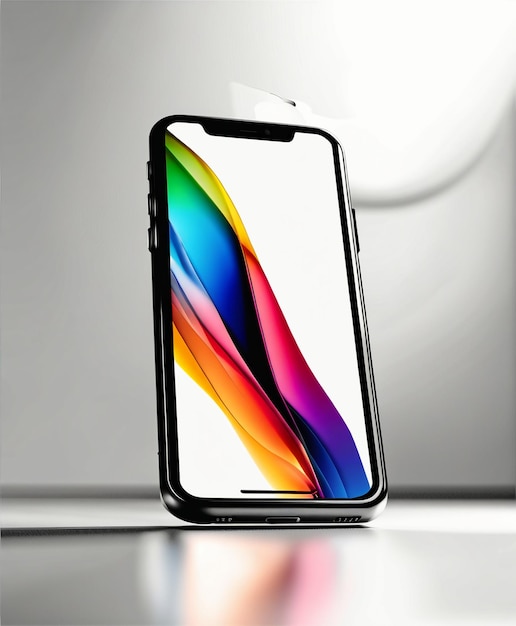 Smart apple iphone Tempered glass mockups 3D rendering wallpaper background hd