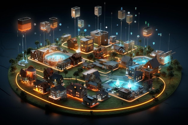 Smart City Energy Flow Visualization