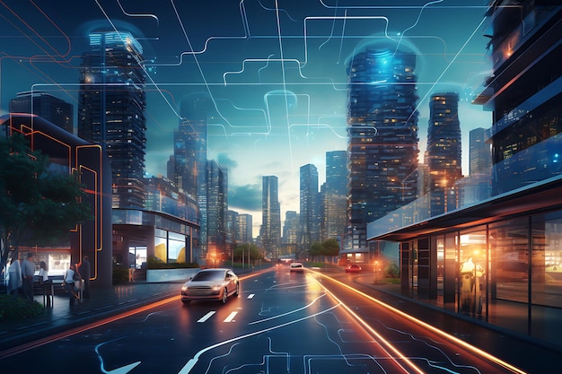 Smart city infrastructure and technologyfuture vision city