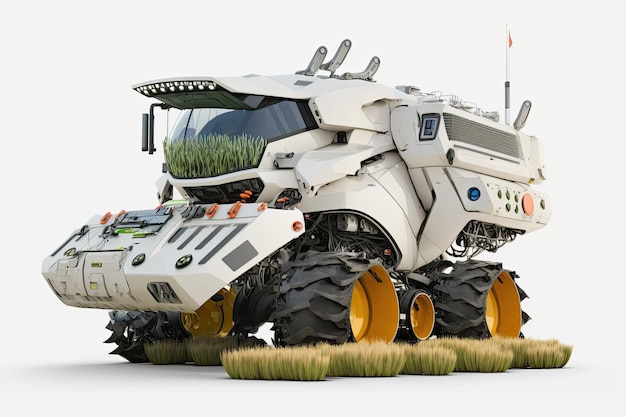 Smart farming and the Fourth Industrial Revolution an autonomous tillage harvester tractor in field