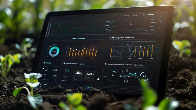 Photo smart farming technology datadriven agriculture