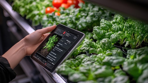 Photo smart farming with technology