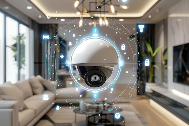 Photo smart home security with interconnected cameras