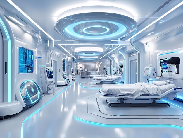 Photo smart hospitals automated systems hightech patient care