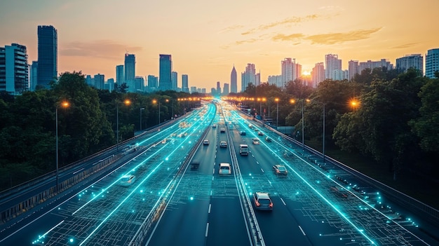 Smart infrastructure monitoring bridges and highways using AI Sensors and AI maintaining the structural integrity of urban infrastructure